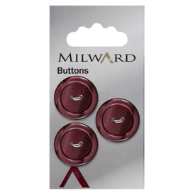 Milward Knap - 0401 - Lilla blank - 21 mm - 3 stk