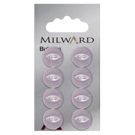 Milward Knap - 0127 - Lys lilla - 14 mm - 8 stk